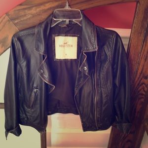 Faux leather jacket